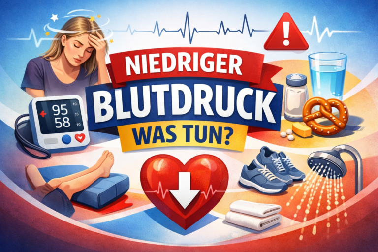 niedriger blutdruck was tun